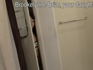 Brookelynn briar daughater encouraging ayah untuk air mani di dia muka
